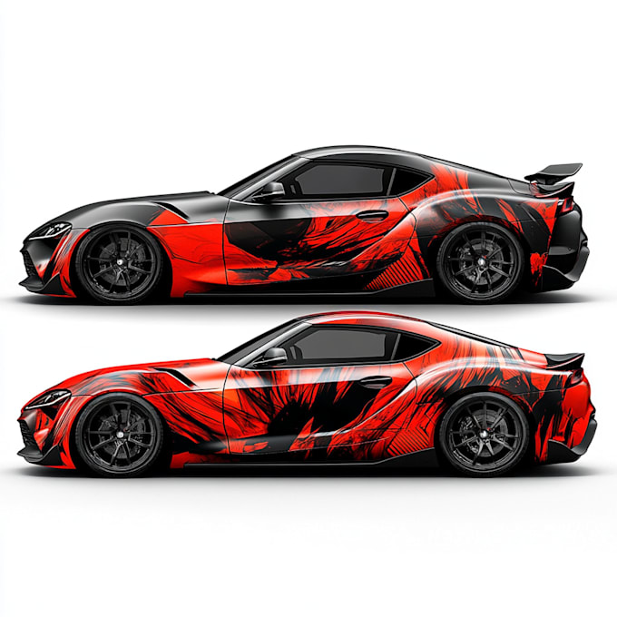 Gig Preview - Attractive car wrap design and vehicle wrap design