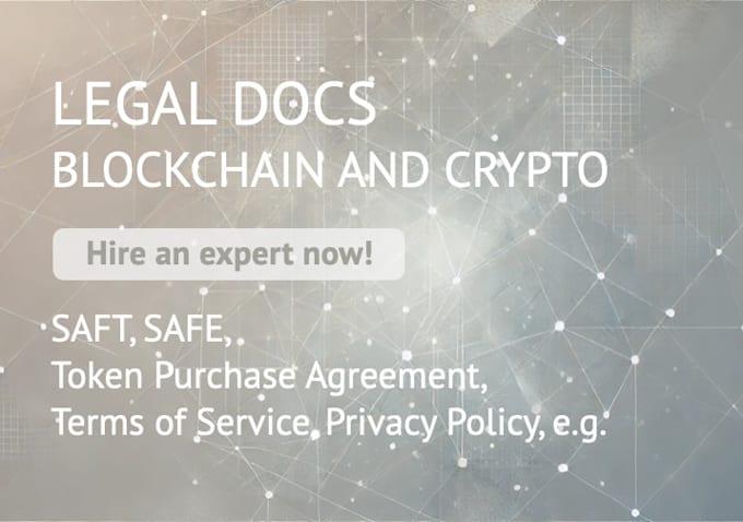 Bestseller - create legal documents for your crypto and blockchain project