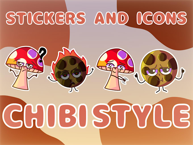 Gig Preview - Chibi style icons and stickers