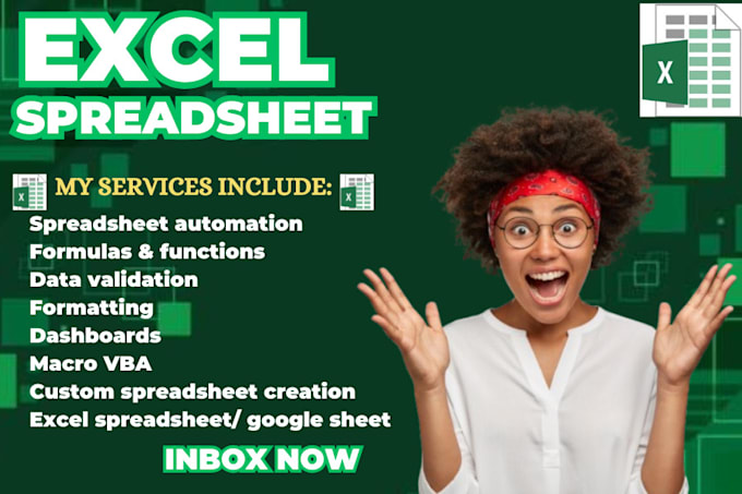 Bestseller - make custom excel spreadsheet google sheet  dashboards using formula vba macro