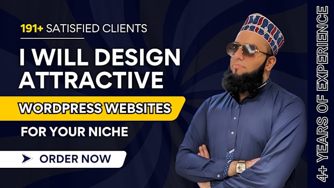 Gig Preview - Establish top class attractive wordpress website development for your niche