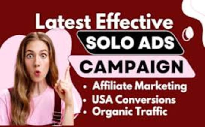 Gig Preview - Do USA solo ads, affiliate marketing, mlm leads, crypto, nft app link promotion