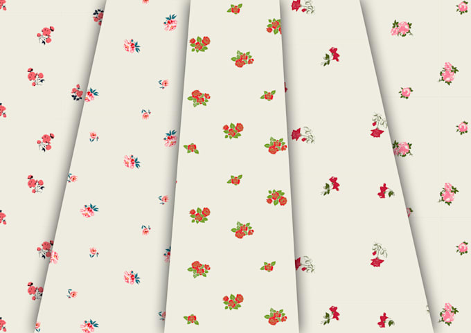 Gig Preview - A unique rose bouquet seamless pattern print design