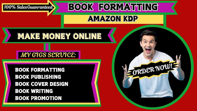 Gig Preview - Book formatting for amazon KDP, amazon KDP book publishing