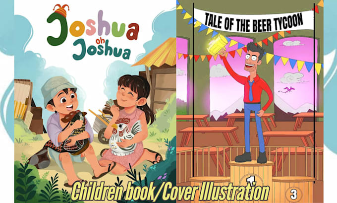 Gig Preview - Create children book story book illustration children book illustration for kids