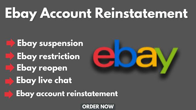 Gig Preview - Reinstate all type of ebay suspension within 3 days, ebay suspension removal