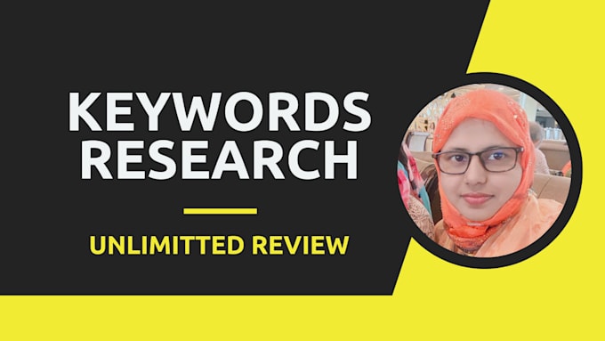 Gig Preview - Do the best keywords research for your website