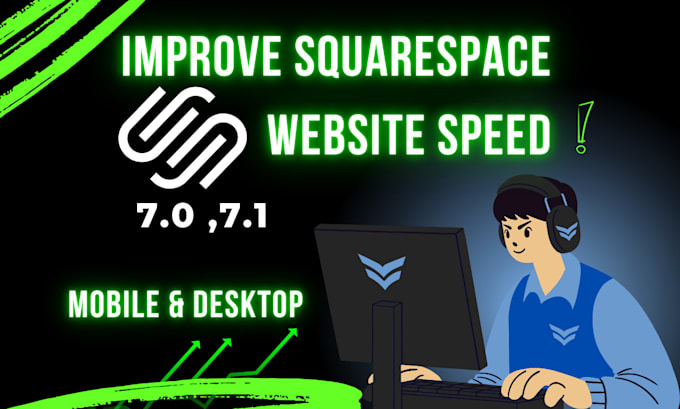 Gig Preview - Squarespace website speed up and fast loading time guarantee