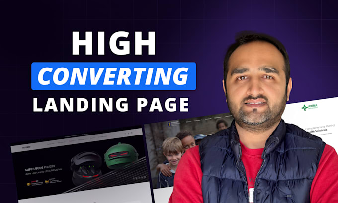 Gig Preview - Our agency will create high converting landing page