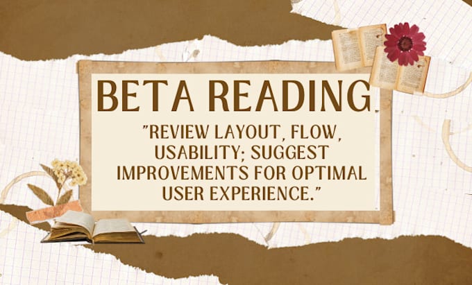 Gig Preview - Beta read your books and provide constructive feedback