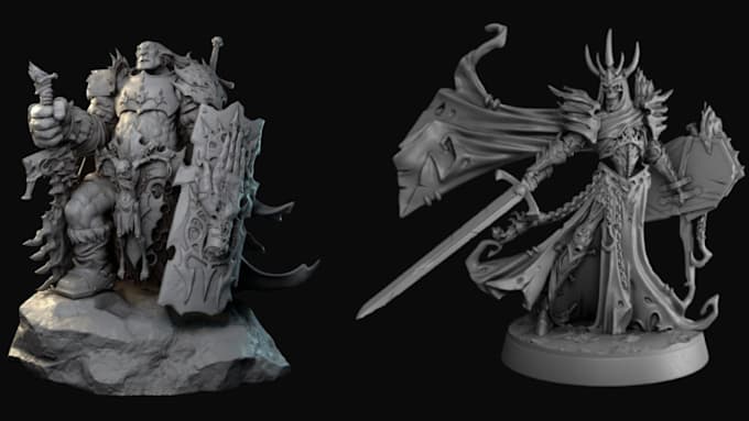 Gig Preview - Do 3d miniature 3d printing 3d sculpting character modeling dnd fantasy