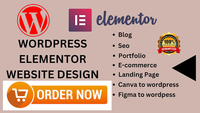 Bestseller - be your professional wordpress website design with elementor  woocommerce