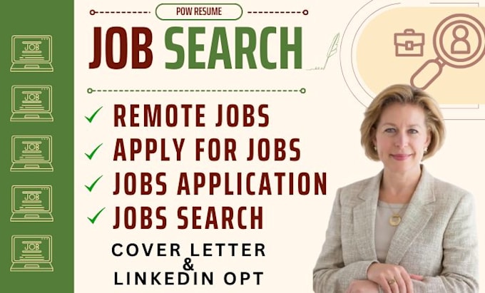 Gig Preview - Job search and apply for jobs on your behalf, reverse recruit for remote jobs