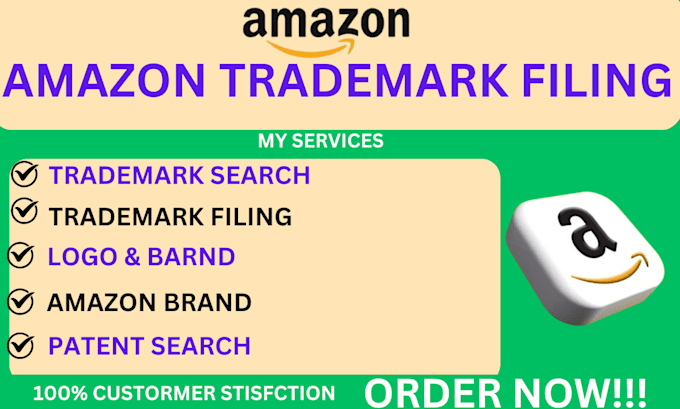 Gig Preview - Do amazon trademark filing service fast reliable and trademark registration