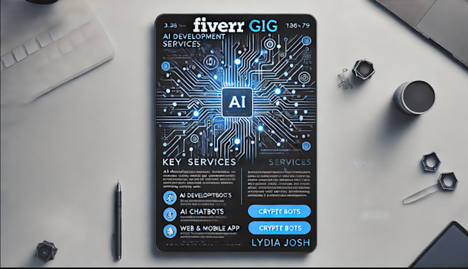 Gig Preview - Do custom ai development bots, apps and software development