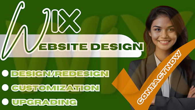 Gig Preview - Design wix website redesign wix website wix website development