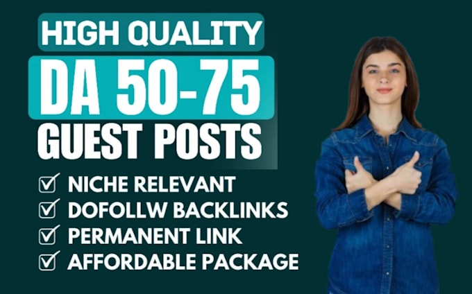 Gig Preview - Create manual high quality guest post seo backlinks