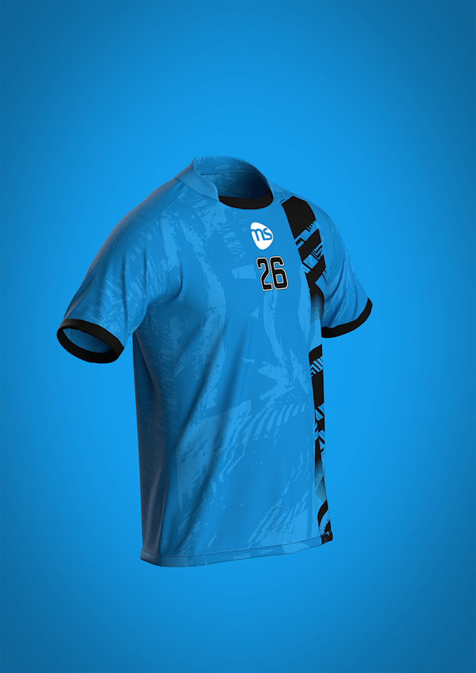 Gig Preview - Do 3d jersey animation 3d cloth mockup 3d jersey model and render cgi