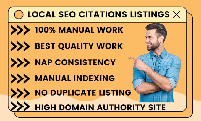 Gig Preview - Do best local seo citations from yext moz and brightlocal