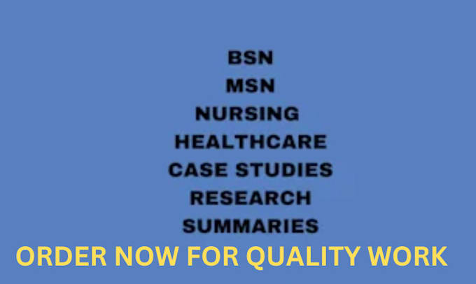 Gig Preview - Do rn, bsn, msn, dnp, pmhnp, fnp, capella, capstone, practinum, case studies