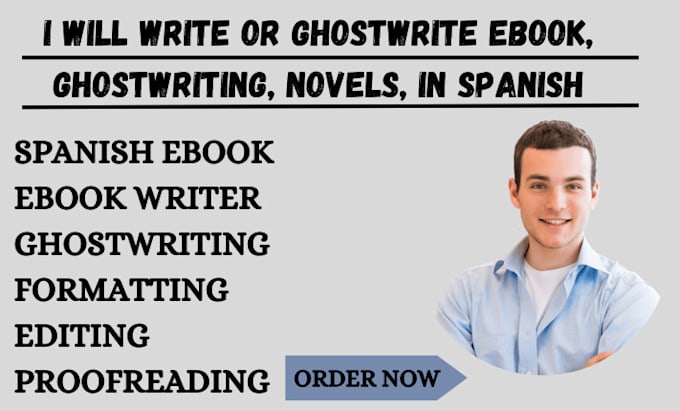 Gig Preview - Write or ghostwrite ebook, ghostwriting, novels, in spanish