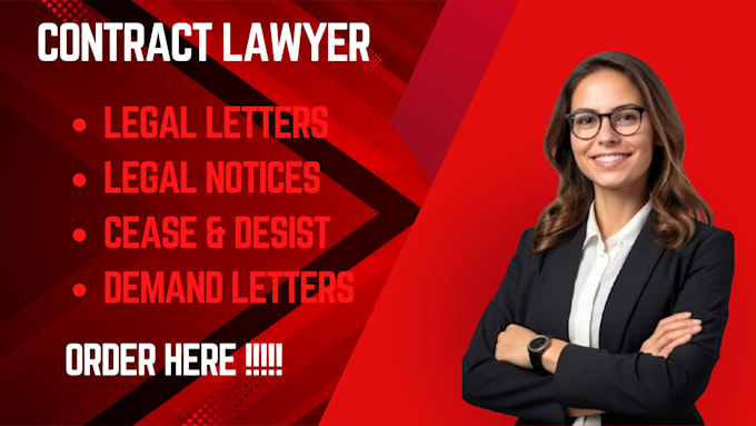 Gig Preview - Draft legal notices, demand letter, cease and desist as your lawyer