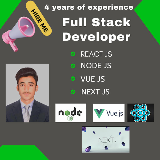 Gig Preview - Develop  reactjs nextjs vuejs nodejs websites