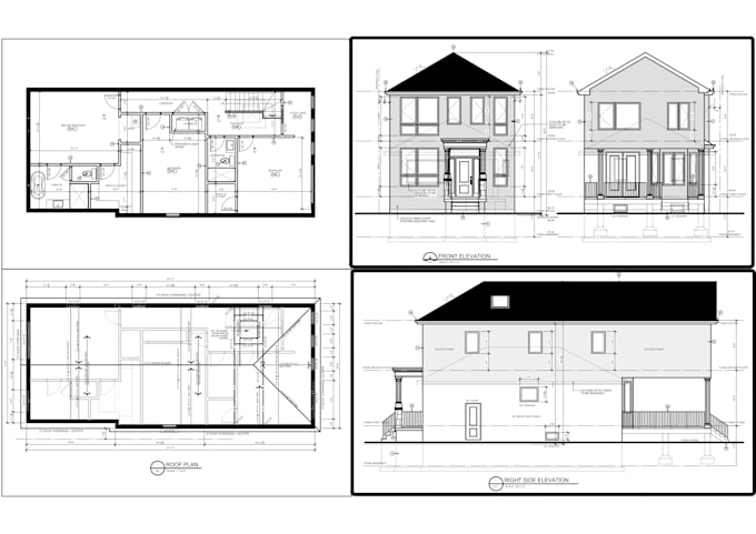 Gig Preview - Do house plans, 2d floor plan, elevations and convert pdf to, architectural plan