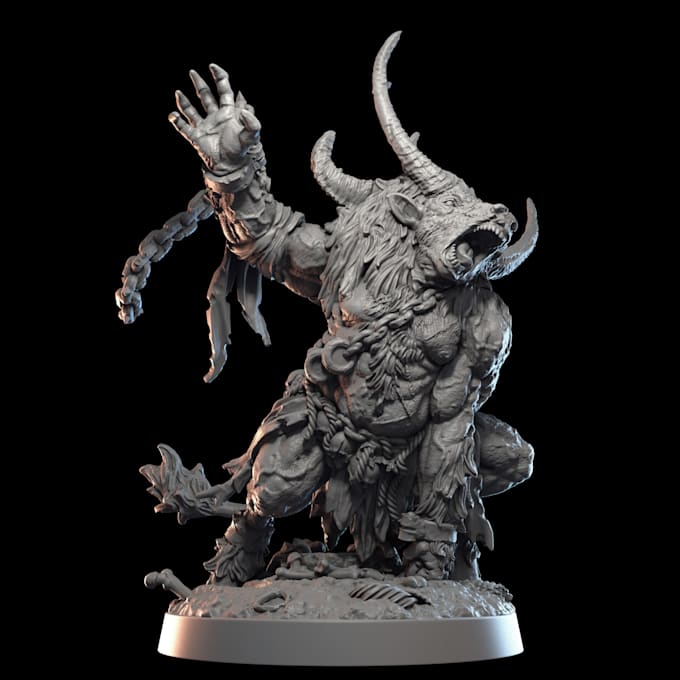 Gig Preview - Sculpt 3d model for 3d printing, cosplay, miniatures, warhammers, action figure