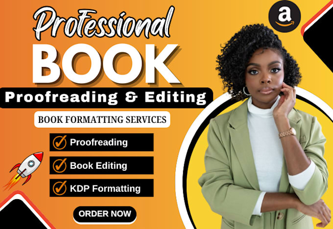 Gig Preview - Do book proofreading for amazon kdp, kindle book editing, paperback formatting