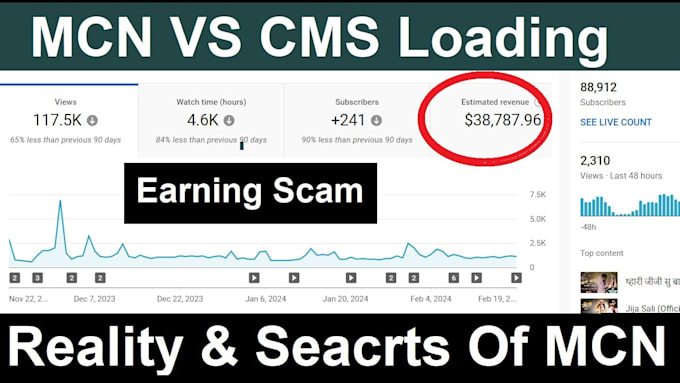 Gig Preview - Do approve youtube mcn or cms for your channel monetization