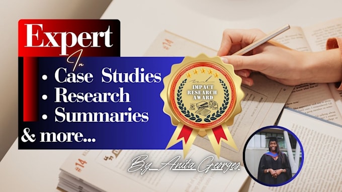 Gig Preview - Provide professional case study analysis, research and summary writing services