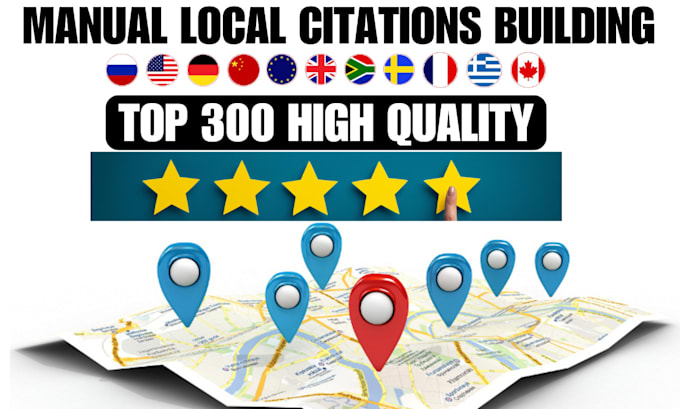 Gig Preview - Build top 300 USA local citations for business local SEO for any country