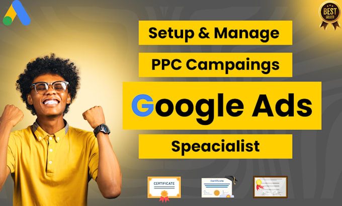 Gig Preview - Do google ads campaign PPC adwords ads setup and manage