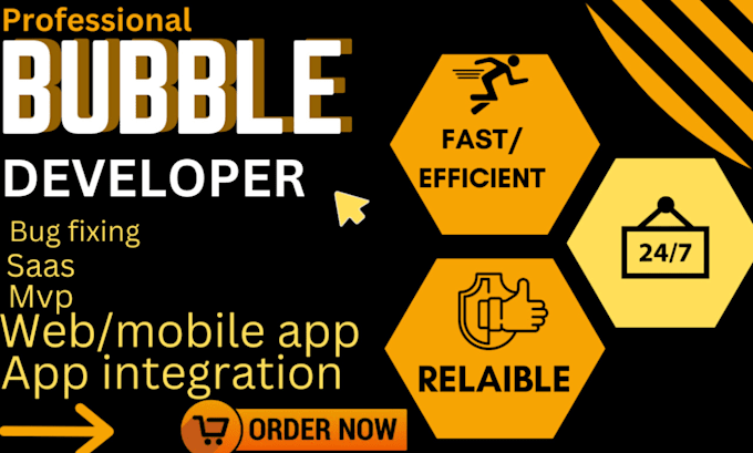 Gig Preview - Develop bubble app io, bubble io developer bubble mvp CRM app ai saas mobile app