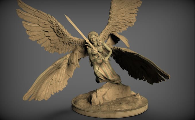 Gig Preview - Design 3d printable dnd style character, wargame miniature model tabletop,stl 3d