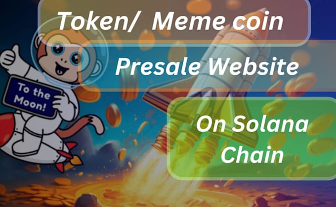 Gig Preview - Presale website, memecoin website smart contract, ico, ido, launchpad