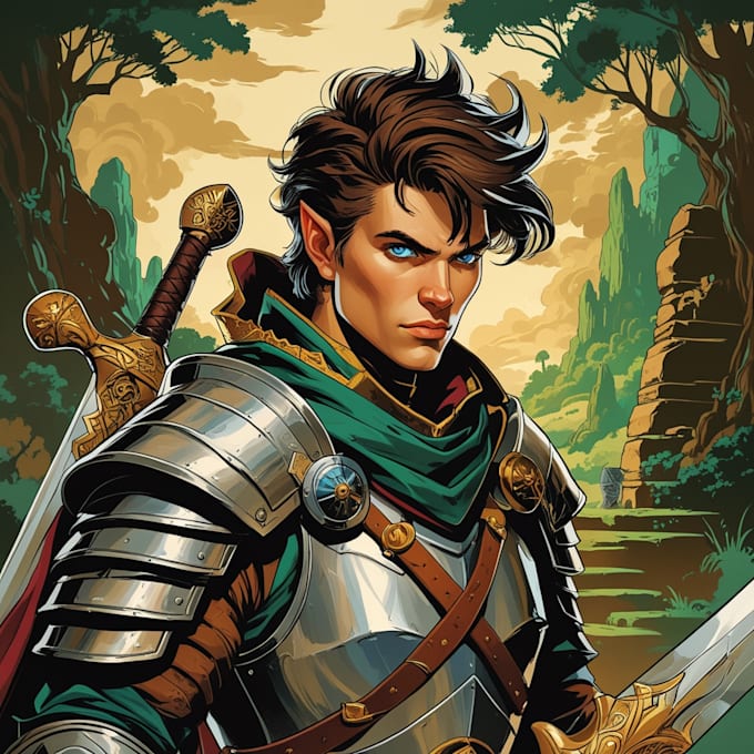 Bestseller - make your fantasy character dnd character art