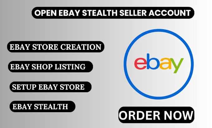 Gig Preview - Create any country ebay seller account, setup ebay store, ebay shop listing