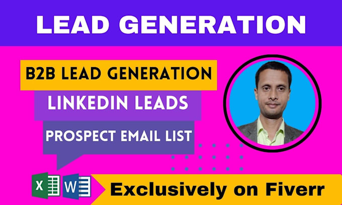 Gig Preview - Provide b2b lead generation, linkedin leads, email list