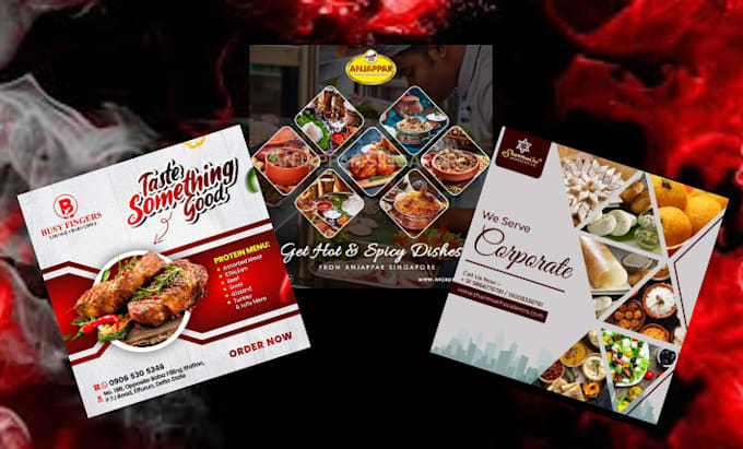 Bestseller - create you a professional food flyer