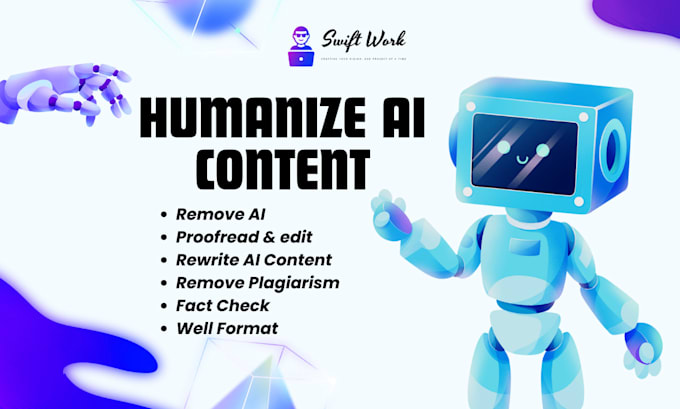 Gig Preview - Edit, proofread, humanize, rewrite ai content