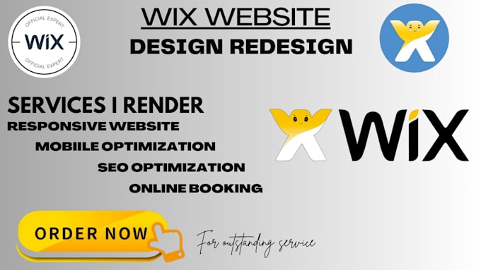 Bestseller - design, create responsive wix website, redesign wix, wix website design