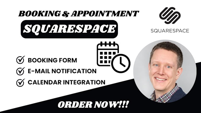 Gig Preview - Build squarespace booking and appointment website design and redesign