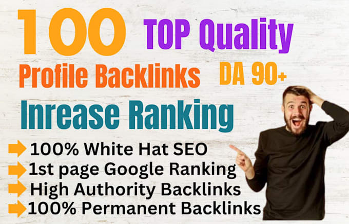 Gig Preview - Do 180 high authority da90 USA profile backlinks for white hat link building