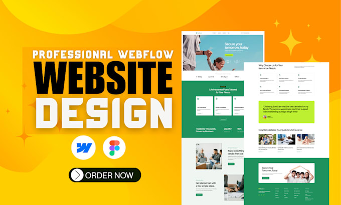 Gig Preview - Design or develop webflow website, figma to webflow