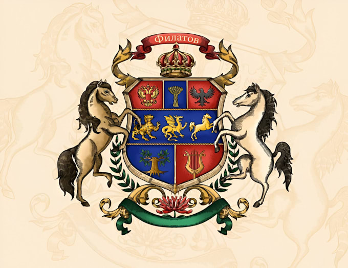 Gig Preview - Do a custom family crest, heraldic and coat of arms logo or any graphics design