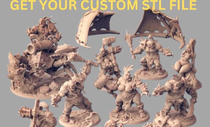 Gig Preview - 3d sculpt and create custom 3d printing model stl files