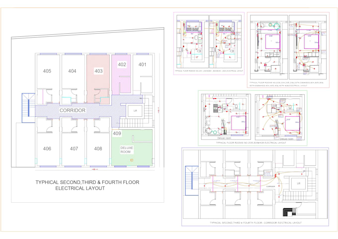 Gig Preview - Draft 2d floor plans and elevations with electrical designs