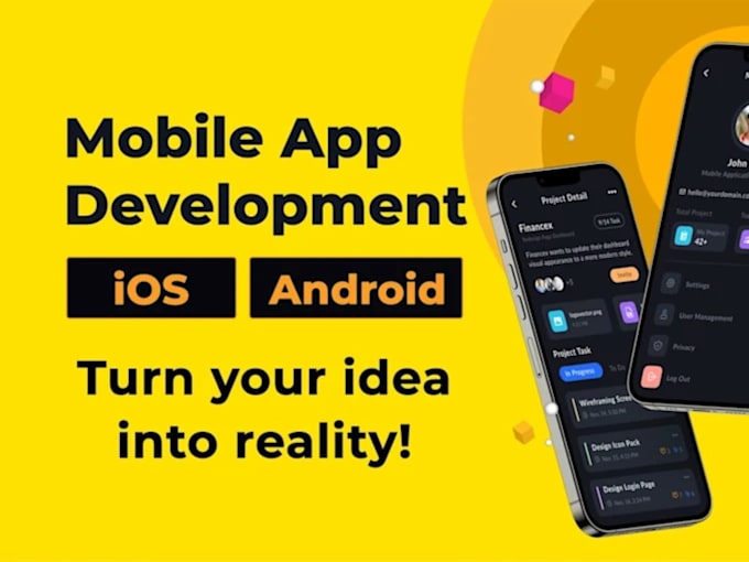 Gig Preview - Do mobile app development, android app creation, ios and flutter app developer